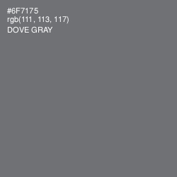 #6F7175 - Dove Gray Color Image